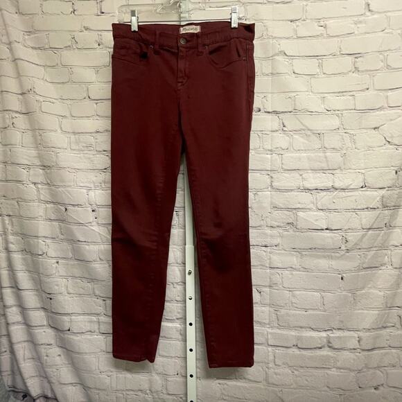 MADEWELL - Skinny Skinny Dark Red Jeans - Picture 2 of 8